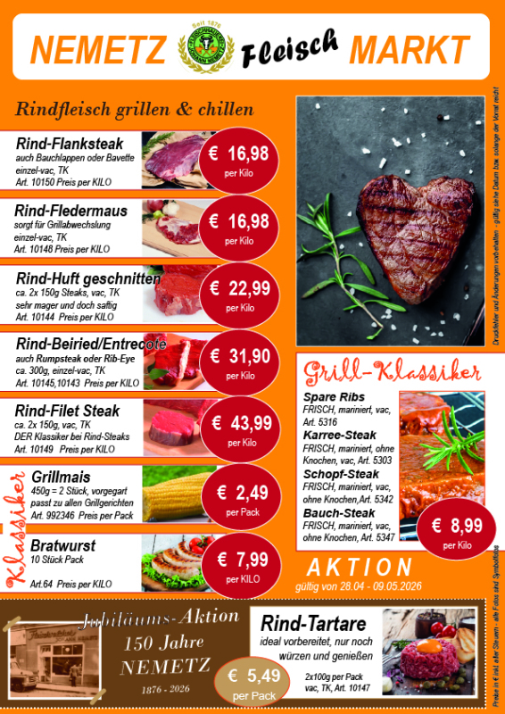 Nemetz Grill&Chill-Aktionen